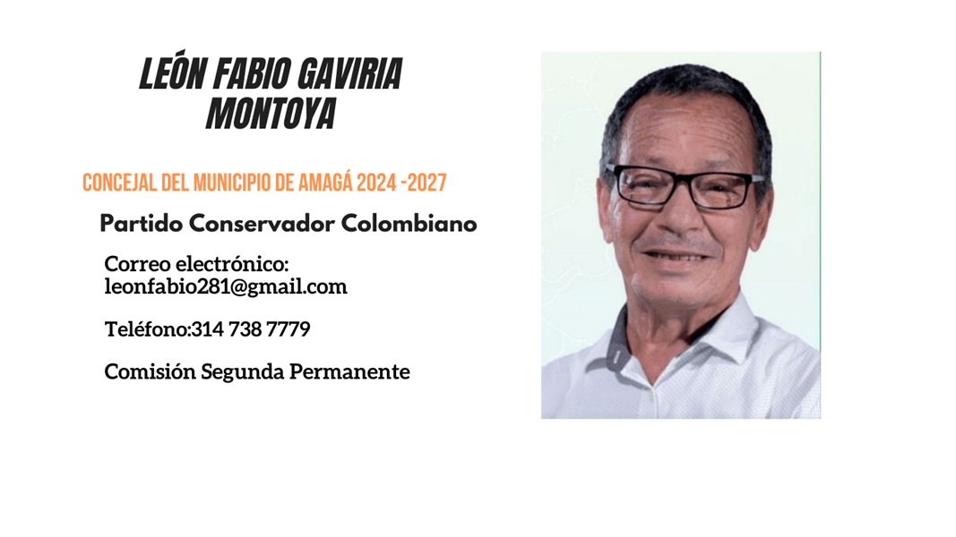 Retrato de Leon Fabio Gaviria Montoya