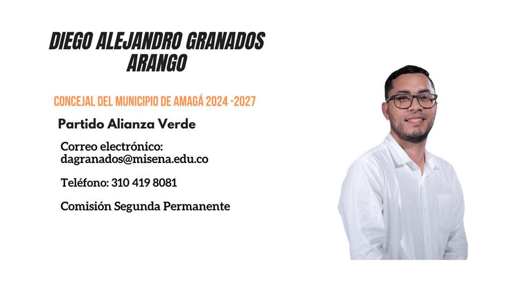 Retrato de Diego Alejandro Granados Arango